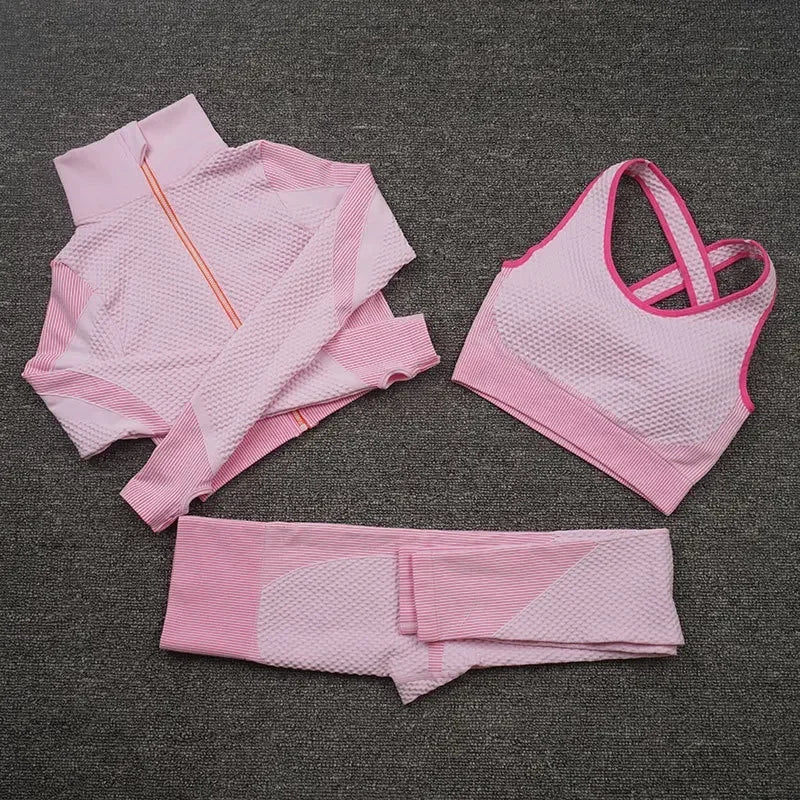 3pcs Sport Seamless Workout Set