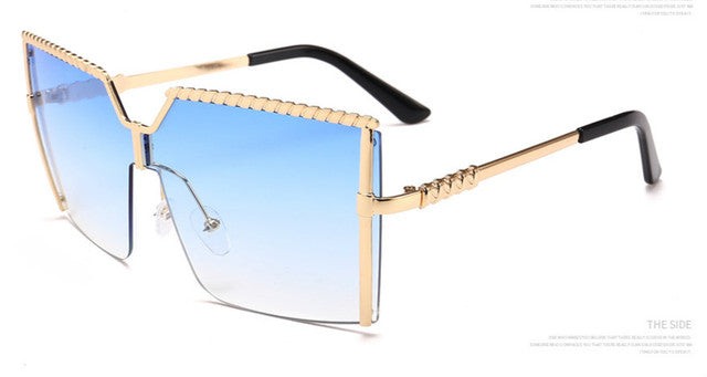 Oversized Square Sunglasses Luxury