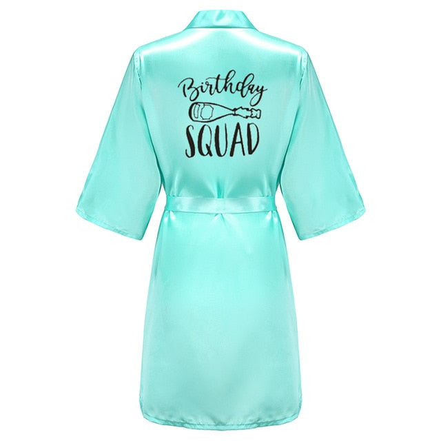 Birthday Queen&Squad Party Robe