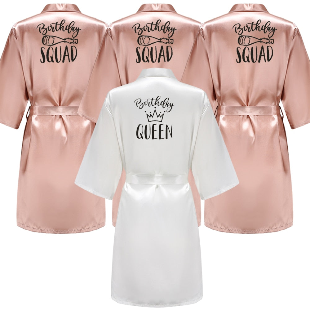 Birthday Queen&Squad Party Robe