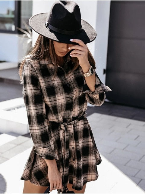 2021 Fashion Sexy Shirt Dress