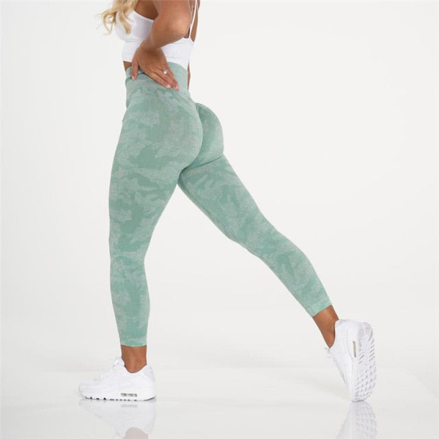 Camouflage High Waist Tummy Control Gym Fitness leggings