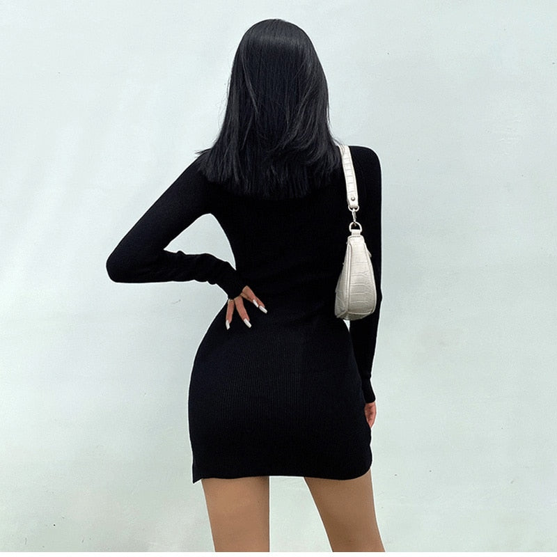 Long Sleeve Knitted Dress