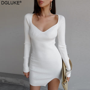 Long Sleeve Knitted Dress