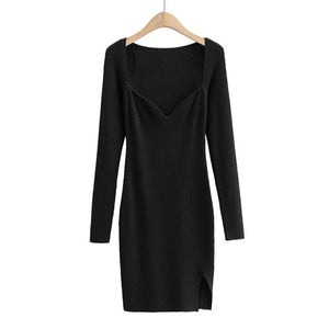 Long Sleeve Knitted Dress