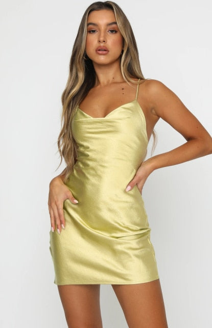 slit backless sexy dress